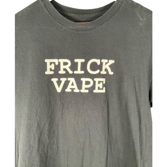 BENITEZ By Baylen Levine Frick Vape T-Shirt Black Mens Size Large 100% Cotton - Picture 3 of 7